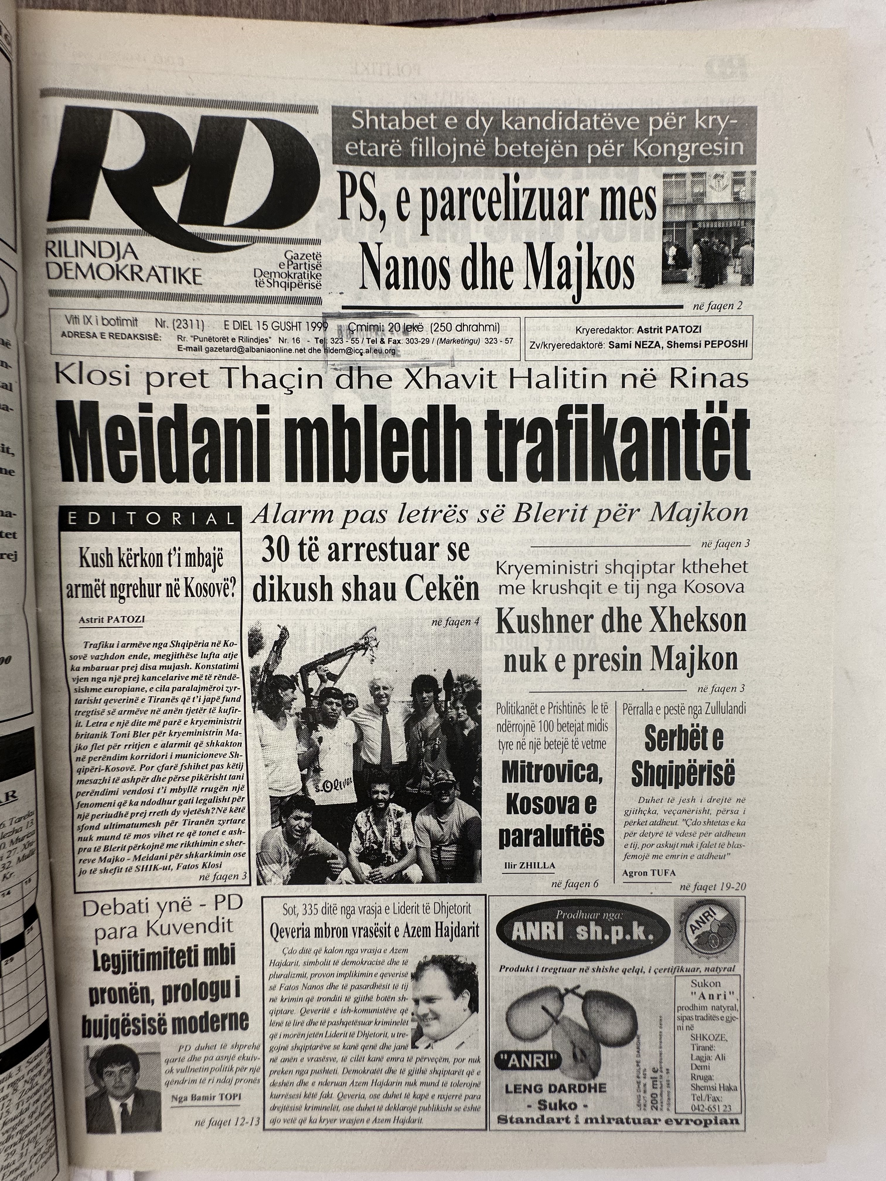 Rilindja Demokratike 1999-08-15